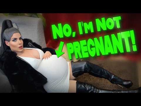 I LOOK 9 MONTHS PREGNANT AFTER 50 BURGERS! 😱#relatable #foodbaby #readytopop