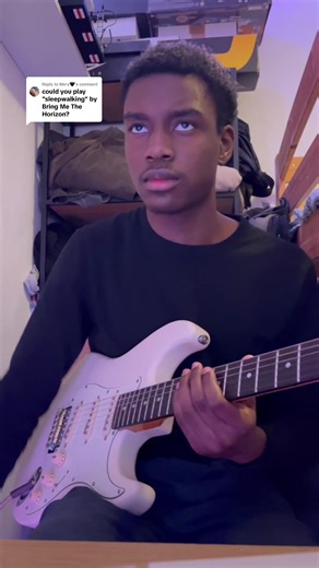 Replying to @Mery🖤 Sleepwalking guitar cover #guitarcover #guitar#bringmethehorizon#electricguitar#fyp