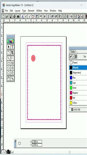 PageMaker 7 : Add Border To A Page instantly 🔥 #Shorts #dtp