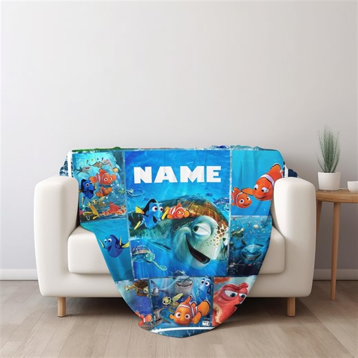 Personalized Finding Nemo Blanket | Finding Nemo Fleece Blanket | Nemo Dory Blanket | Christmas Gift | Custom Finding Nemo Blanket CZDV37 - Etsy