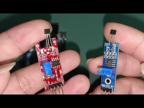 BELAJAR ARDUINO #124 - Perbendaan Linear Hall Effect 49e Dari A3144