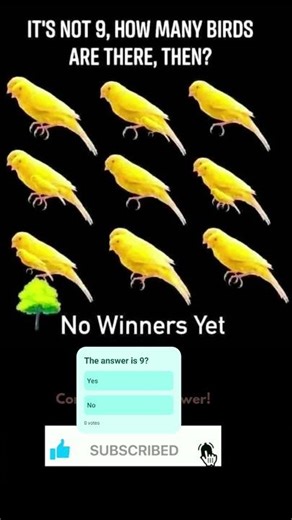 It’s NOT 9… How Many Birds Are There? 🐦 99% Get It Wrong #shorts