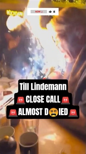 Till Lindemann’s SHOCKING Pyro Close Call! 😱🔥🚒 #rammstein