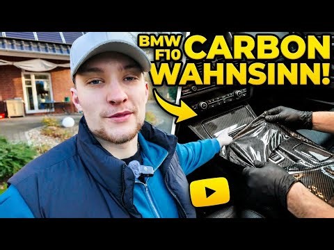 BMW F10 INTERIOR CARBON WRAP… DER UNTERSCHIED IST KRANK!! 😱🔥