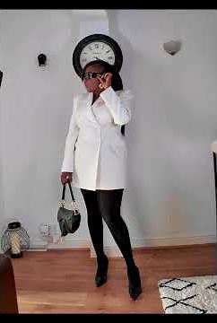 Must have Zara 2025 White Blazer Dress Edition | Classy & Confident Look” #ootd