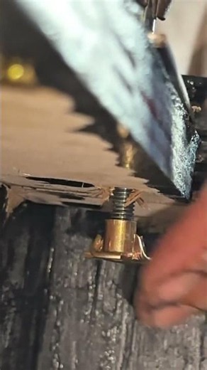 T-nut bolts installations process #tutorial #woodworking #speakerbox #tricks