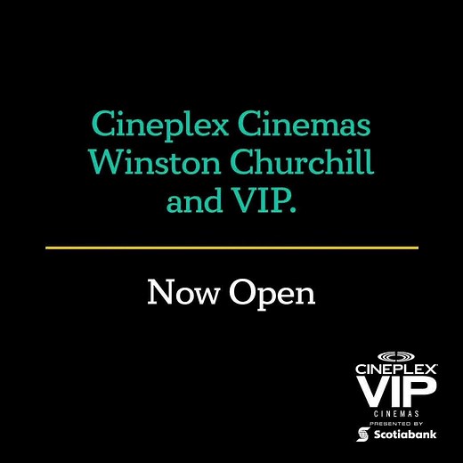 VIP is now open at Cineplex Cinemas Winston Churchill. Make it a great movie night with comfy, reserved recliners and food and drink delivered to your seat. | Cineplex