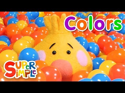 Super Duper Ball Pit - Learn About Colors | Green, Purple & Orange