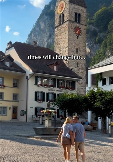Unexpected Interlaken Moment: Real Couple Walks Into Frame