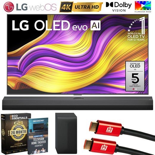 LG 65" G5 OLED evo 4K UHD TV (2025) w/ S70TY Soundbar   26 Month Prote