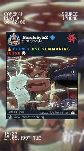 🔥Team 7 use summoning Jutsu 🤯