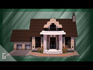Minecraft: How To Build A Large Suburban House Tutorial (#6)