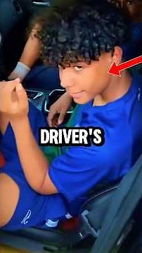 Cristiano Jr. drove a Bugatti car #shorts