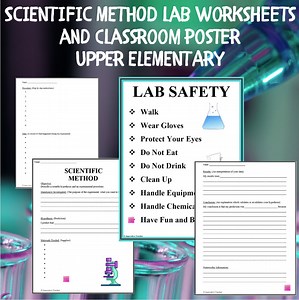 Scientific Method Lab Worksheets & Classroom Poster - Upper Elementary - Etsy UK