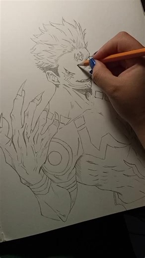 Dibujo de Sukuna: Tutorial para Fans de Jujutsu Kaisen