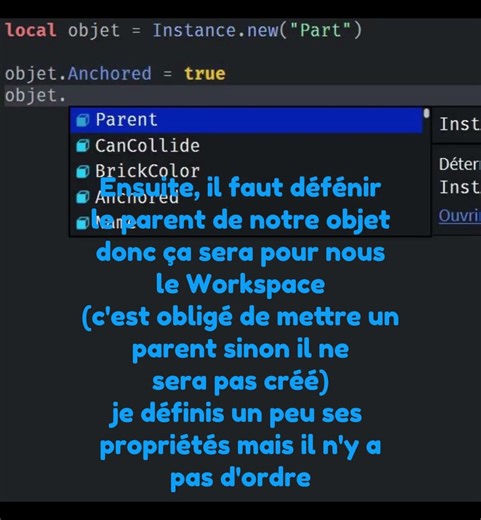 Jour 2 pour vous apprendre à coder sur Roblox !