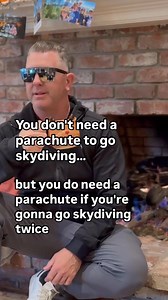 32K views · 405 reactions | Skydiving sounds like fun, but let’s just say some things you really don’t want to forget. 廒 #LifeTips #DadJokes | Matt Lisle | Facebook