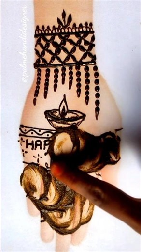 Diwali special mehandi design #new #diwalispecial #easy