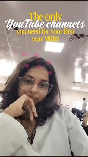 Kajal Thanki on Instagram: "The only YouTube channels you need in your first year MBBS! ✨ #reach #explore #viral #reels #fyp (MBBS free resources, first year MBBS, MBBS YouTube channels, medical student study, anatomy YouTube, physiology YouTube, biochemistry YouTube, MBBS study tips, med student life, free MBBS coaching, Indian medical student, exam preparation MBBS, study with me MBBS, medical college life, MBBS survival guide, NEET UG to MBBS, medical education India, MBBS internals, pharmaco