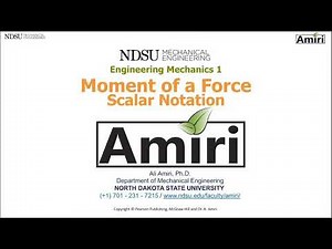 CH4 #2 - Moment of a Force - Scalar Notation