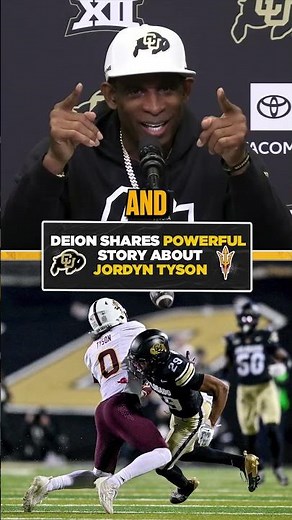 Deion shares story about Former Colorado and Star ASU WR Jordyn Tyson 🗣️🏈 #CFB #buffs #tyson #deion
