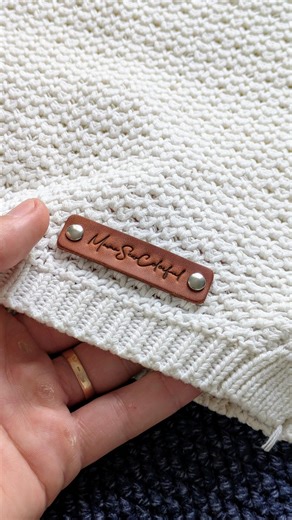 Rectangle PERSONALIZED Leather Tag. Tags. Custom Tags. Knitting Leather Labels. Knitting Tags. Leather Labels. Leather Tags With Rivets. - Etsy