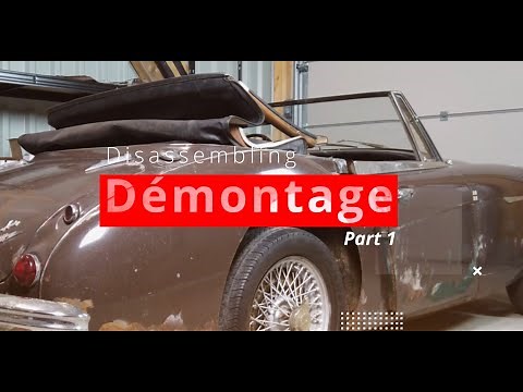 Démontage Austin Healey 3000 BJ8 (part 1/2)
