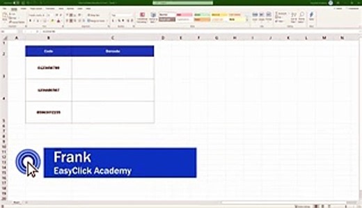 The best way how to make barcodes in Excel