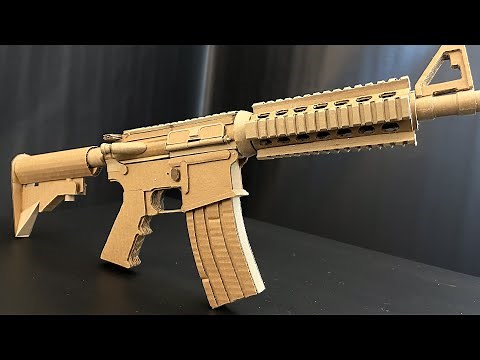 M4 Carbine | Making Shell ejecting Cardboard Gun with shooting mechanism