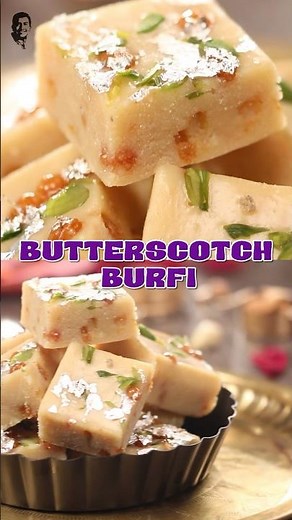 Add a touch of golden sweetness to your Diwali with this rich and creamy 'Butterscotch Barfi'! ✨