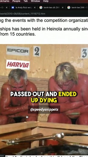 A Man Died In Sauna World Championships #joerogan #podcast #sauna #accident #saunatimo #finland #victim #russia #sweat #championship #hot #death
