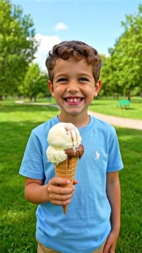 “The Sneaky Squirrel’s Ice Cream Heist” 🍦🐿️#cartoonshorts #youtubeshorts #shortvideo #trending