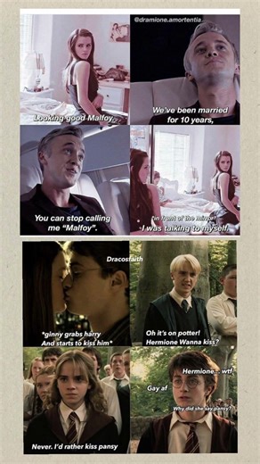 Draco x Hermione? 😂 Dramione Gone Wrong | Harry Potter Meme Edit #harrypotter #foryou