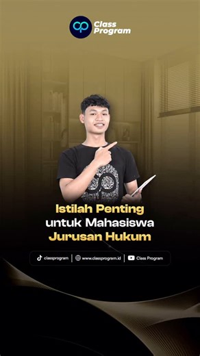 55K views · 88 reactions | Anak hukum mana suaranya? Coba beri komentar, kalau ada istilah di jurusan kamu yang penting, tapi belum Minma sebutkan.  ______________________ “Bersama Class Program, Semua Bisa Lulus Kuliah” #ClassProgram #SemuaBisaLulusKuliah #Mahasiswa #Hukum #Law | Class Program | Facebook
