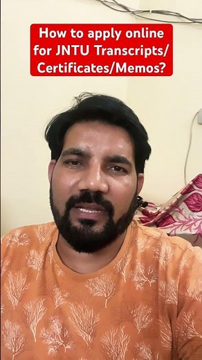 How to apply online for JNTU Transcripts II Certificates II OD II Consolidated II Memos?