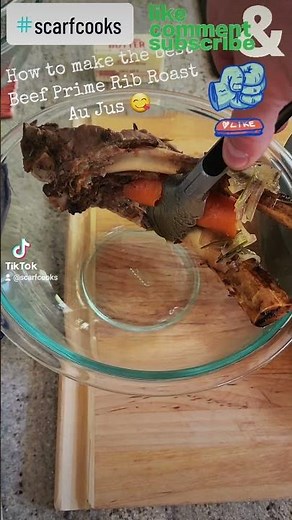 How to make the best Beef Prime Rib Roast Au Jus 😋