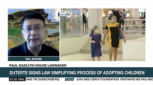 3.2K views · 44 reactions | President Duterte has recently signed the Domestic Administrative Adoption and Alternative Child Care Act which simplifies the process on adopting children. With this new law, the adoption will now be discussed administratively and the processing time is shortened, says Congressman Paul Daza, co-author of the law. #ANCRundown | ANC 24/7 | Facebook