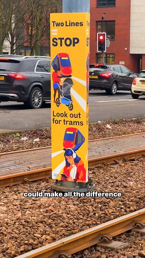 TWO lines = STOP! Look out for trams! 🚋 We’ve partnered with the Light Rail Safety & Standards Board to launch a safety campaign reminding pedestrians to stop, check both ways, and stay aware at two-line crossings. A quick glance could make all the difference. Let’s keep South Yorkshire moving safely. | South Yorkshire Supertram