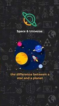 the difference between a star and a planet ( Space & Universe )