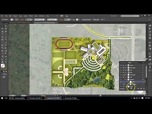 Shadows for trees in Illustrator site Plans