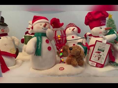 My Hallmark singing snowman collection!!