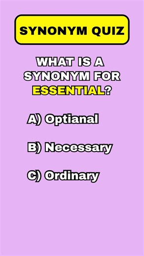 Synonym Quiz #quiz
