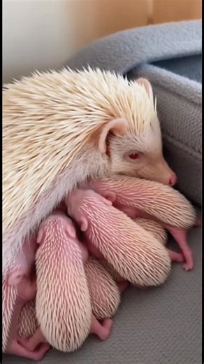 Tiny hoglets drinking milk. They are getting big and strong. Do you like small animals? #hedgehog | The Daily Hedgehog Show