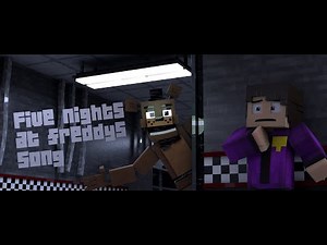 "Five Nights At Freddy's 1 Song" - FNAF Minecraft Music Video (Remix by: ‪@APAngryPiggy‬)