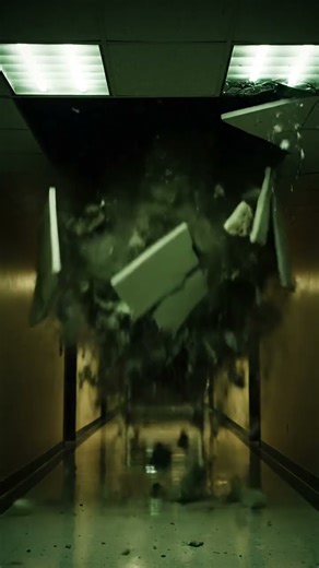 Office Ceiling Collapse - Night