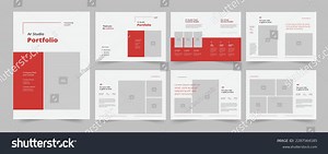 Architecture Portfolio Layout Template Portfolio Design Stock Vector (Royalty Free) 2287564185 | Shutterstock