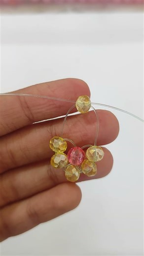how to make an easy flower earring #beading #earringsdesign #flowerearrings