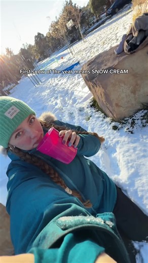 My babysitter in WI taught us this years ago and we still have it every snow #snow #recipe #snowcream #icecream