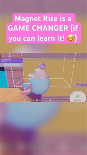 Pokopia Using Magnet Rise is a Learning Curve 🧲 ✨ #shorts #pokopia #pokemon