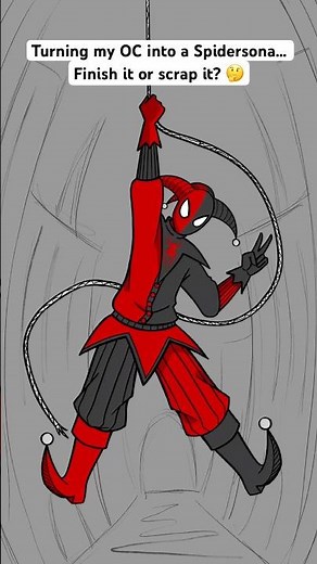 I Turned My OC Into a Spider-Sona… Do I Finish it? #SpiderMan #Spidersona #OC #ArtTimelapse #Fanart